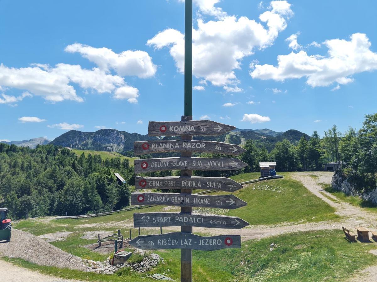 Chalet Burja At Vogel Mountain - Cable Car Access Or Hiking - Not Reachable With Car Бохінь Екстер'єр фото